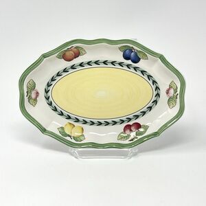 Villeroy & Boch French Garden Fleurence Relish Gravy Underplate Oval Dish 9”